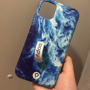 Loopy Ocean Navy Blue Phone Case